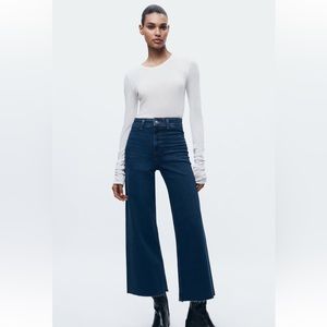 Zara Marine Straight High Rise Jeans